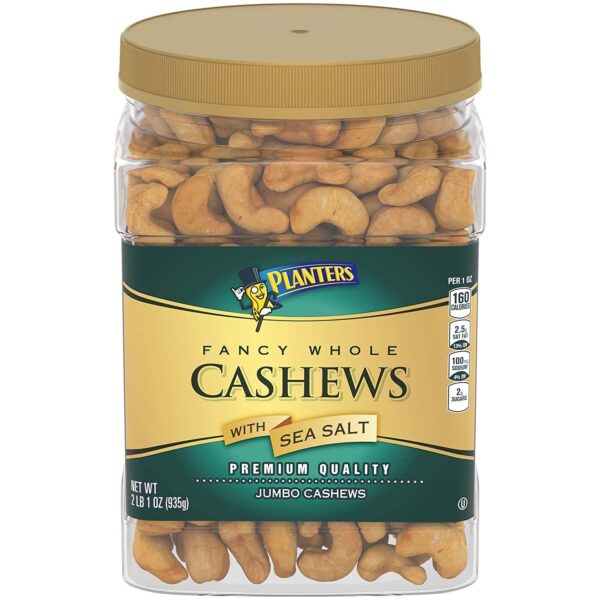 Planters Fancy Whole Cashews with Sea Salt