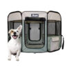 Portable Soft Dog Exercise Pen Kennel with Carry Bag for Puppy Cats