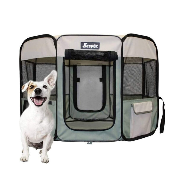 Portable Soft Dog Exercise Pen Kennel with Carry Bag for Puppy Cats