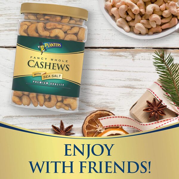 Planters Fancy Whole Cashews with Sea Salt - Image 4